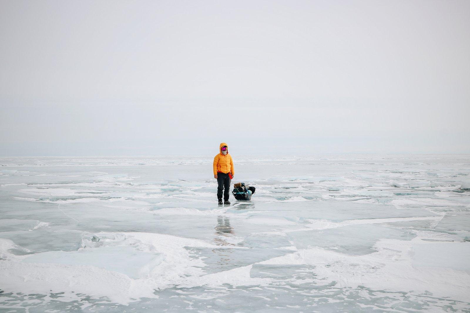 8 jours de trek sur les glaces du Lac Baïkal en autonomie